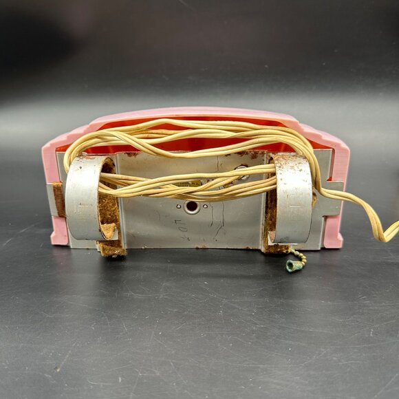 Vintage Headboard Lamp Light 1930s Art Deco Pink Plastic Reading Retro Lighting - Picture 4 of 15